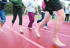 Running barefoot is gaining ground