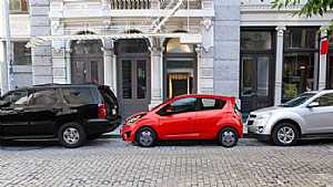 Chevrolet spark in parking