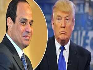 ترامب يعلن للسيسى دعم الولايات المتحدة لمصر فى حربها ضد الإرهاب..