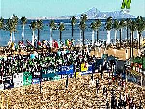 خناقة شوارع فى لقاء مصر والمغرب بأمم أفريقيا للشاطئية.. فيديو
