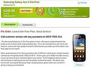      Samsung Galaxy Ace 2  
