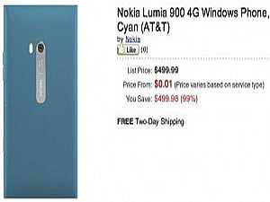 Nokia Lumia 900  0.01   