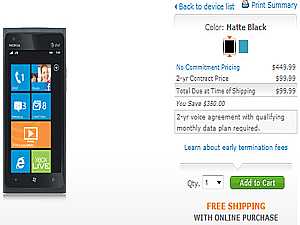 Nokia Lumia 900  HTC Titan II    AT&T