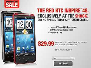 HTC Inspire 4G      Radio Shack