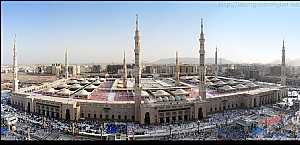 صورة من الأعلى للمسجد النبوى