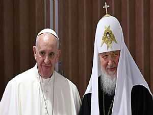 اجتماع تاريخي بين بابا الفاتيكان وبطريرك الأرثوذكس الروسي لإنقاذ مسيحيي الشرق الأوسط
