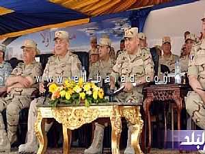 وزير الدفاع يشهد المرحلة الرئيسية للمشروع التكتيكى بالذخيرة الحية «رعد 25» بالمنطقة الغربية العسكرية
