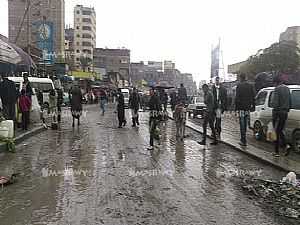 بالصور: الأمطار تغرق شوارع القاهرة