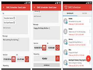 تطبيق SMS Scheduler على أندرويد لجدولة الرسائل النصية القصيرة SMS