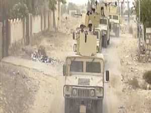 قوات الأمن في سيناء تمشط الشارع الدولي وبعض المناطق شرق العريش