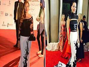 هاني البحيري متهم بسرقة تصميم فستان ليلى علوي في افتتاح مهرجان القاهرة 37