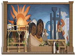 جوجل يحتفل بذكرى ميلاد الرسام دييغو ريفيرا