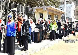 صورة للناخبات المصريات في انتخابات مصر 2014