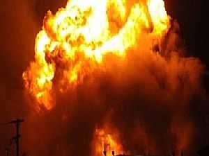 انفجار في خط الغاز الرئيسي بالزقازيق وانقطاع الكهرباء