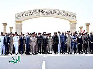 بالصور..السيسي يشارك بالجنازة العسكرية لقائد المنطقة الشمالية العسكرية