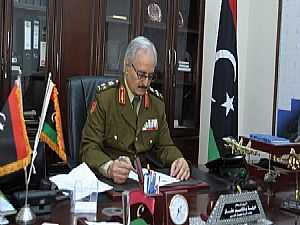 حفتر: الحدود المصرية الليبية مؤمنة بشكل كامل