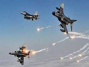 طائرات التحالف العربي تقصف الأمن المركزي وفج عطان بالعاصمة اليمنية
