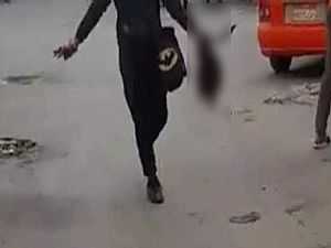 فيديو جديد عن قرب للحظات قيام سفاح الإسماعلية بذبح زميله