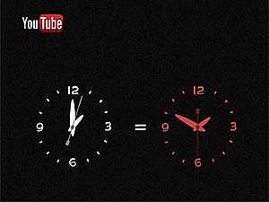 ساعة كل ثانية على يوتيوب