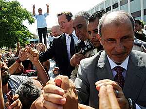 عبدالجليل أمام ساركوزي وكاميرون: لن ننسى وقفة العالم مع ليبيا